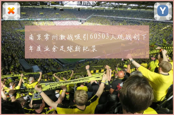 南京常州激战吸引60503人观战创下年度业余足球新纪录